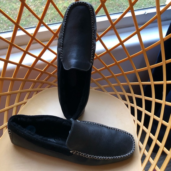Cole Haan Men’s  Loafers Slip On with Fur Lining Black size 10.5 - Picture 2 of 12